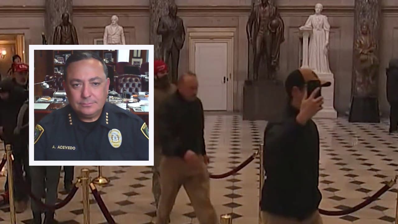 Investigan a oficial de HPD que pudo haber participado en los disturbios en el Capitolio, según jefe Acevedo