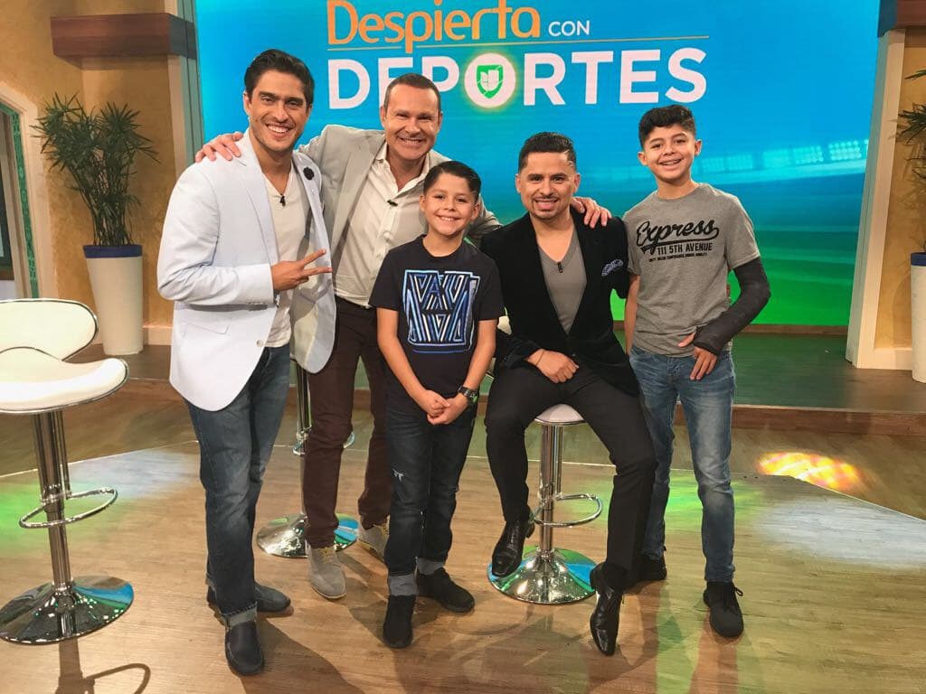 La foto del recuerdo junto con Alan Tacher y Rodolfo Landeros.