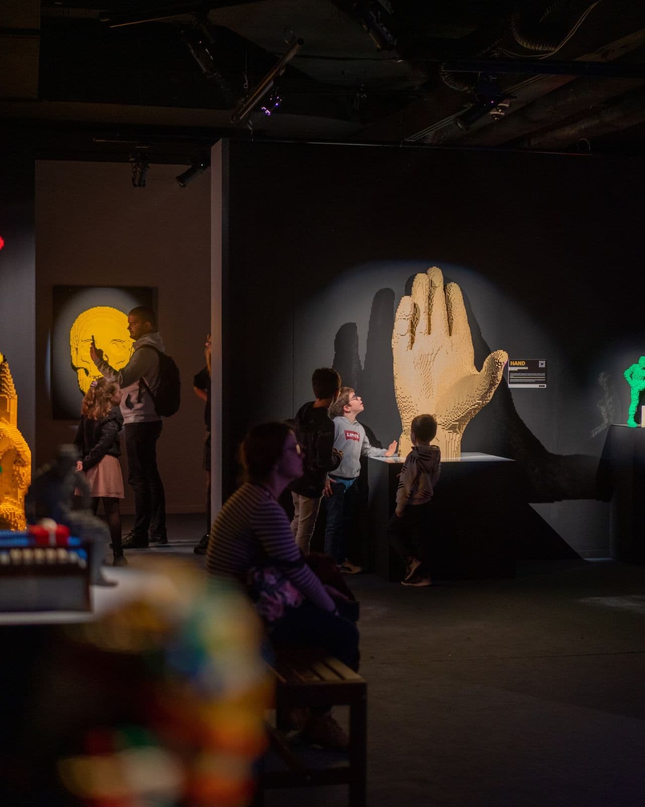 La muestra consta de más de 90 obras de arte, formadas con más de un millón de ladrillos LEGO, que harán sonreír y reflexionar a adultos y niños.