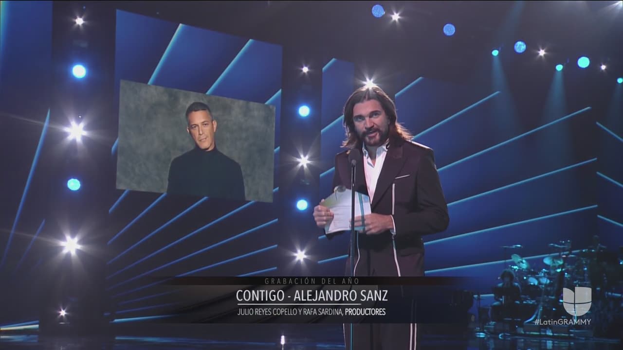 Alejandro Sanz ganó la Grabación del Año por 'Contigo'.