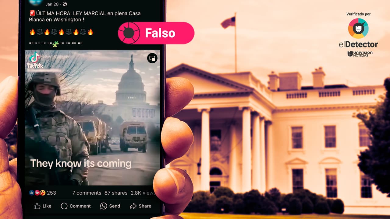 Ese video no revela declaratoria de “ley marcial” en Estados Unidos