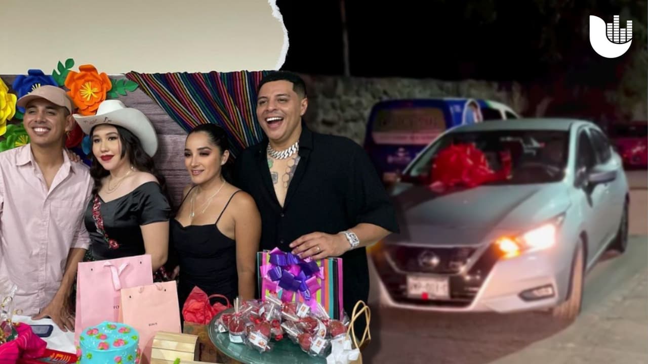 Eduin Caz sorprendió a su hermana con lujoso regalo de cumpleaños