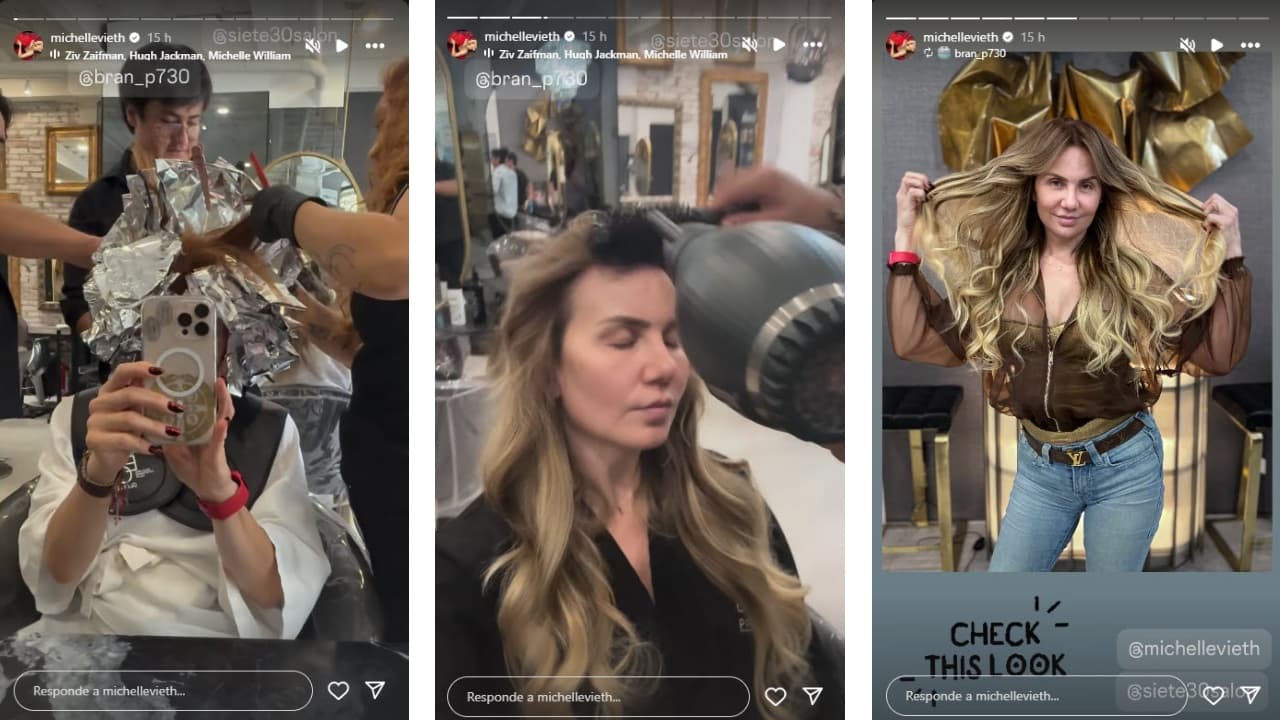 Michelle Vieth regresó al rubio.