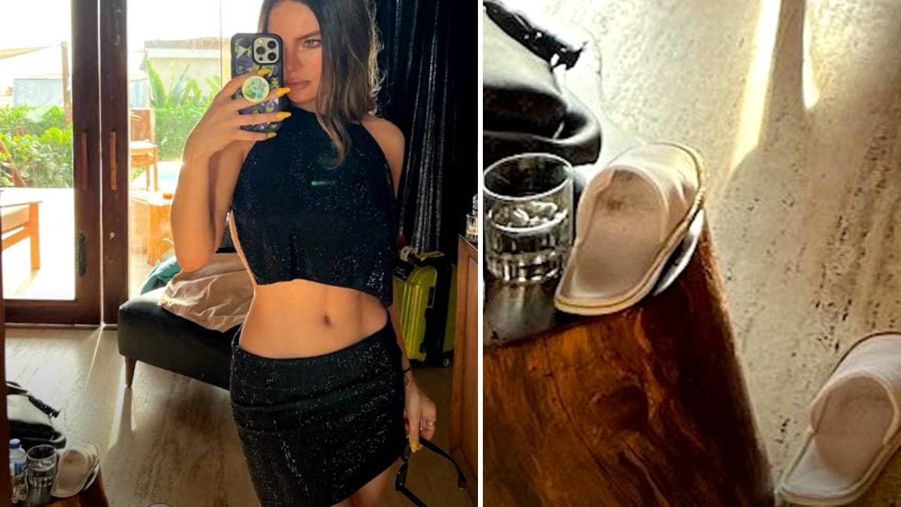 Belinda es criticada por sus pantuflas.