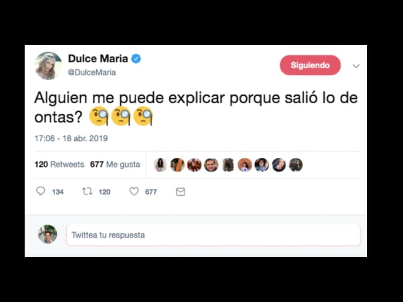 Algunos artistas mexicanos, como Dulce María, pidieron que le explicaran el meme que nació gracias a un usuario llamado Alex Ruíz, quien originalmente le había enviado el "Ontas" a la actriz, Lily Collins.