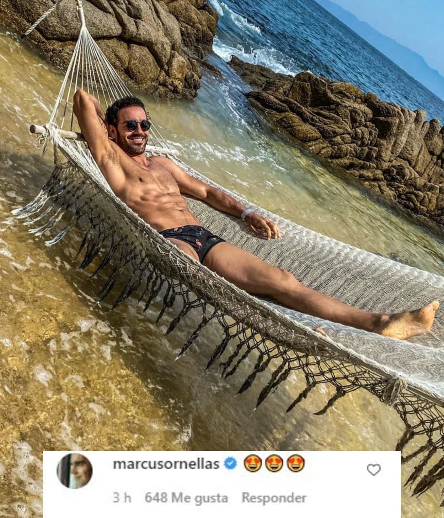 El prometido de Ariadne, Marcus Ornellas, no quiso quedarse atrás y publicó tres emojis de caritas con corazones en los ojos. Junto a un corazón rojo, ella le contestó con un: "Te amo".