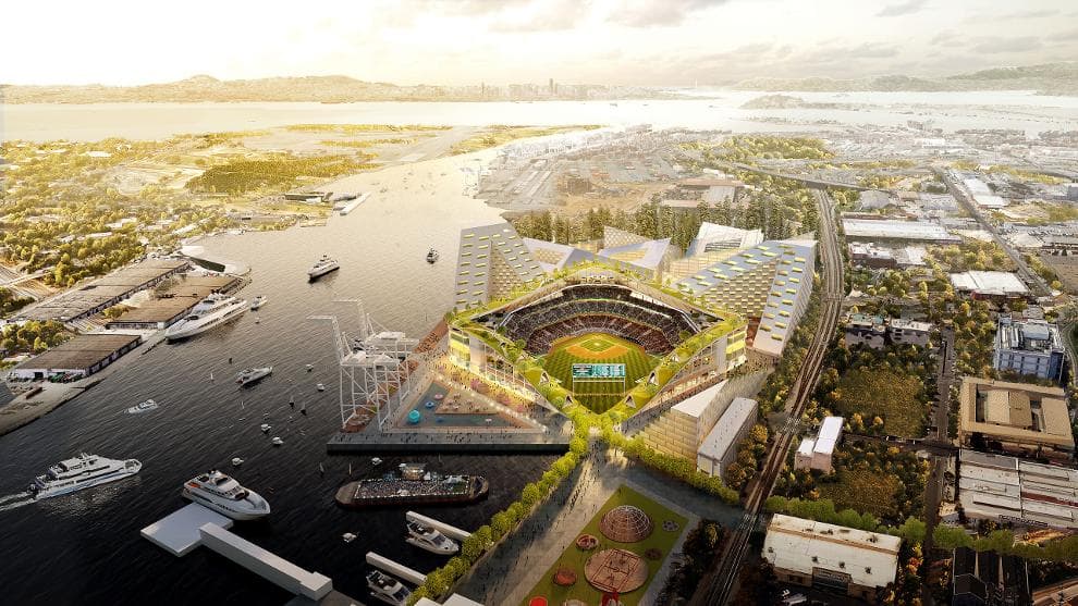 Años atrás, los Atléticos de Oakland anunciaron sus planes para construir un nuevo estadio de última generación en la Terminal Howard, frente a la bahía de Oakland.