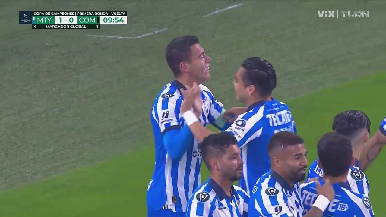 ¡Se raya con el golazo! Moreno abre el marcador 1-0 para Monterrey