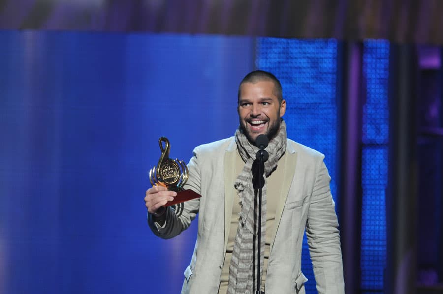 Ricky Martin se llevó a casa dos galardones esa noche.
