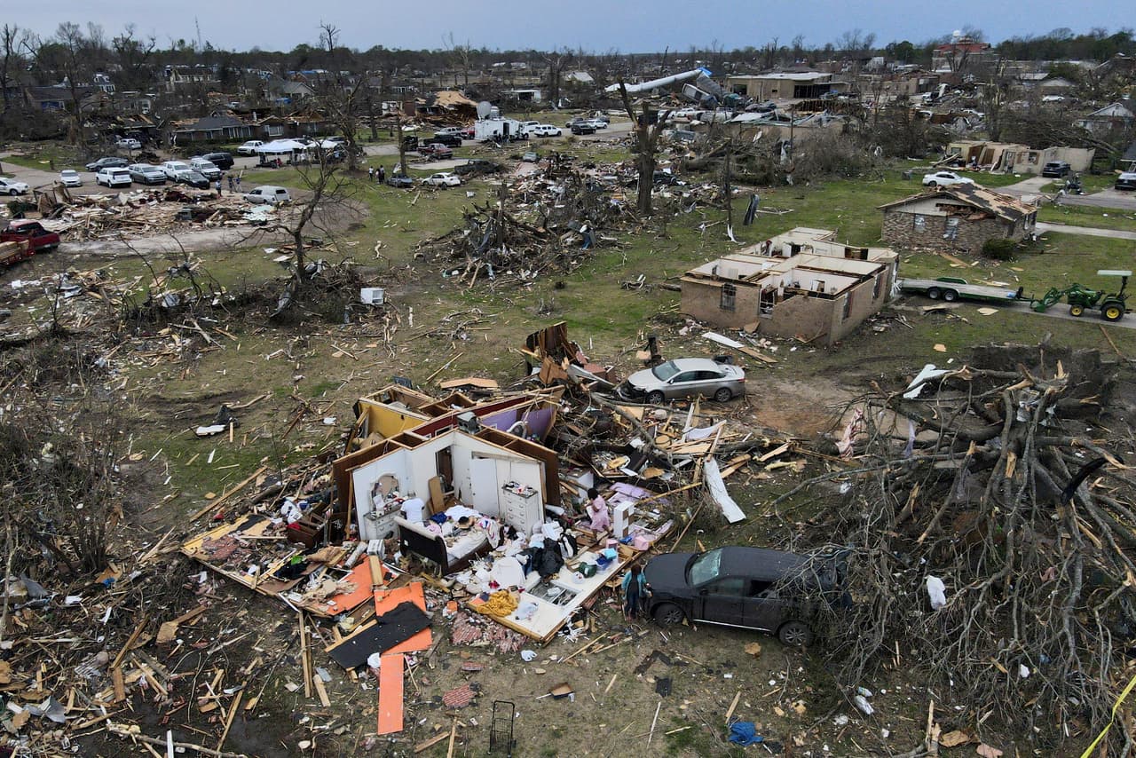 El tornado arrasó Rolling Fork, Mississippi.