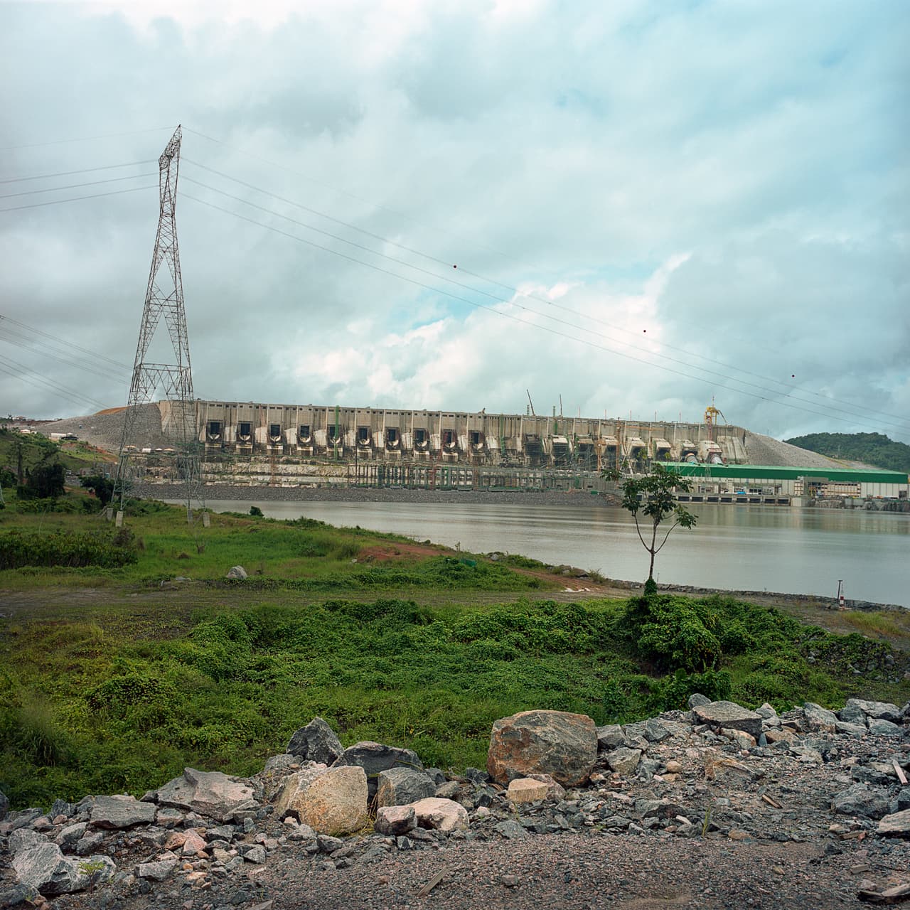 The newly operational Belo Monte Dam is seen on the Xingu River on March 23, 2016. Two of the 18 turbines are currently operational; the dam is expected to be complete by 2019.