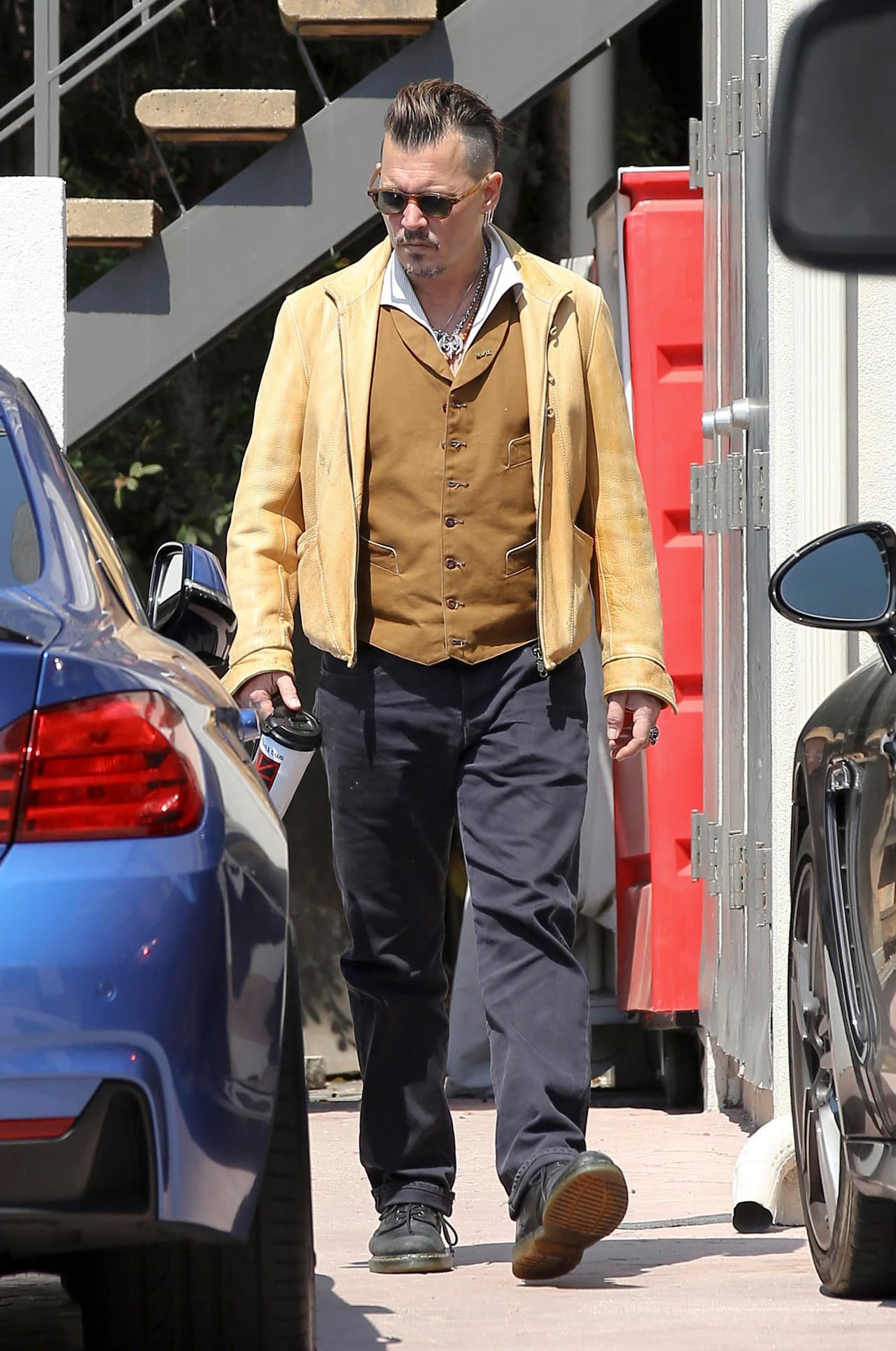 Johnny Depp acudió a una consulta médica en Beverly Hills.