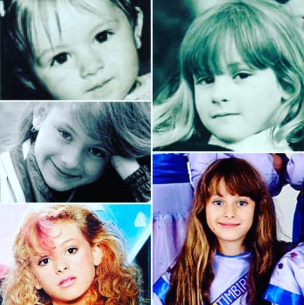 Los genes de Paulina Rubio son predominantes, sobre todo con Andrea Nicolás que se parece mucho a ella, basta observar las fotos de su niñez.