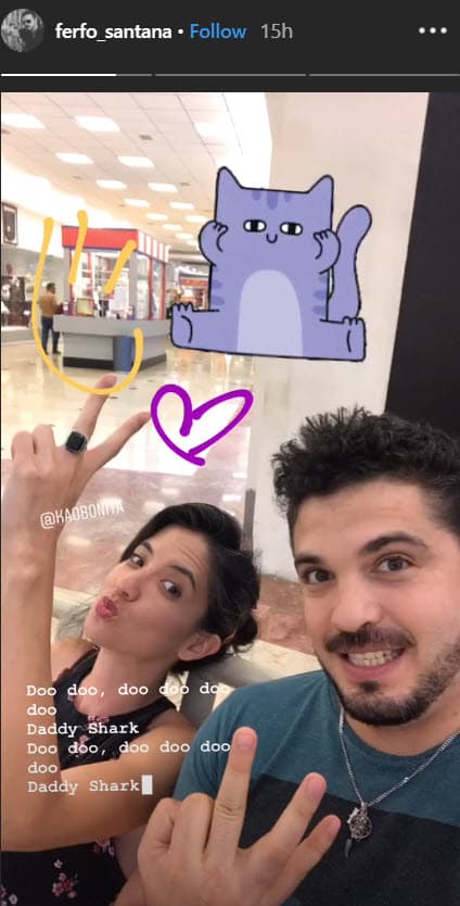 Desde su llegada a Torreón, Fernando Santana ha compartido fotos en sus historias de Instagram, donde se le ve compartiendo con su cuñada Kaori.