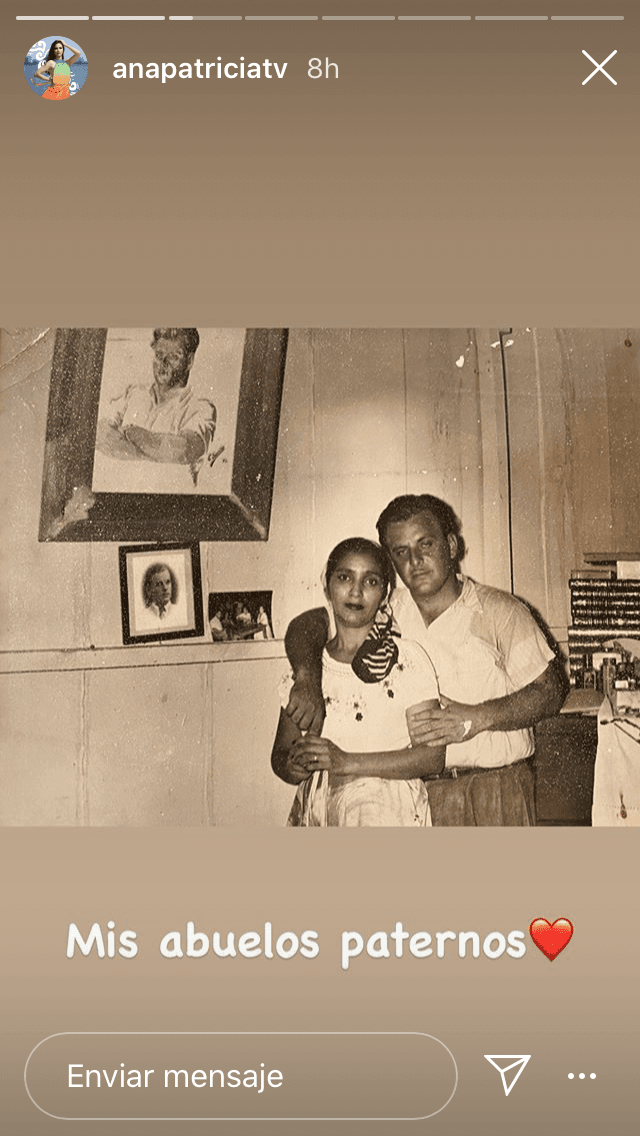 Otro añejo recuerdo fue este en el que aparecen sus abuelos. 
<br>