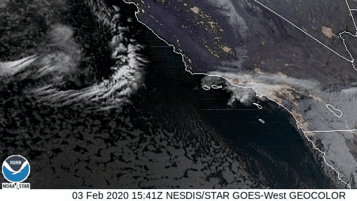 Vientos con fuerza de huracán azotan al sur de California