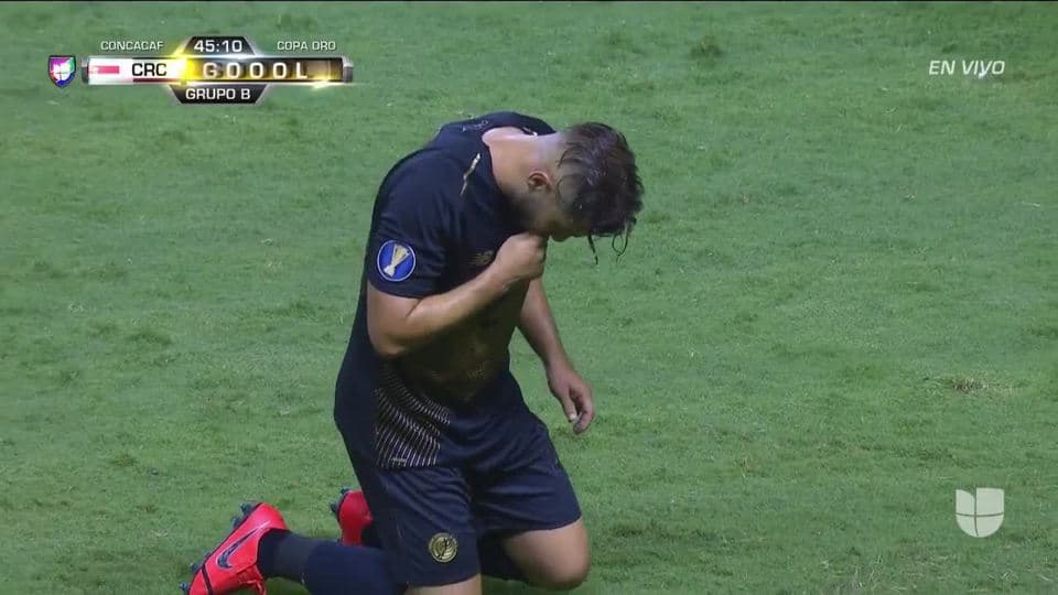 ¡GOOOL! Elías Aguilar anota para Costa Rica