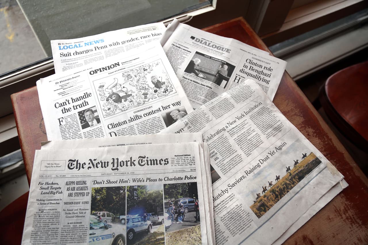 Los titulares del día: Clinton, Trump, el gobernador de Nueva Jersey Chris Christie, demandas de discriminación sexual y racial para la Universidad de Pennsylvania y un hombre negro baleado de muerte a manos de la policía.