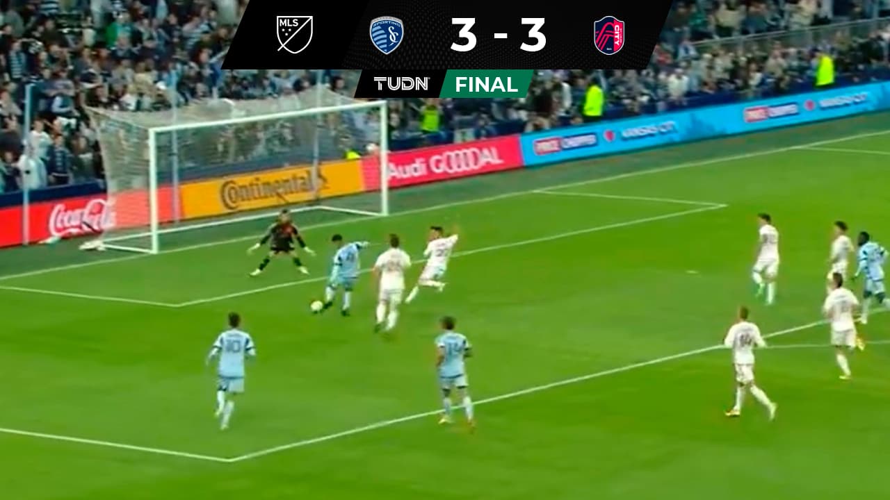 Alan Pulido hace gol con Sporting Kansas City ante St. Louis City en MLS