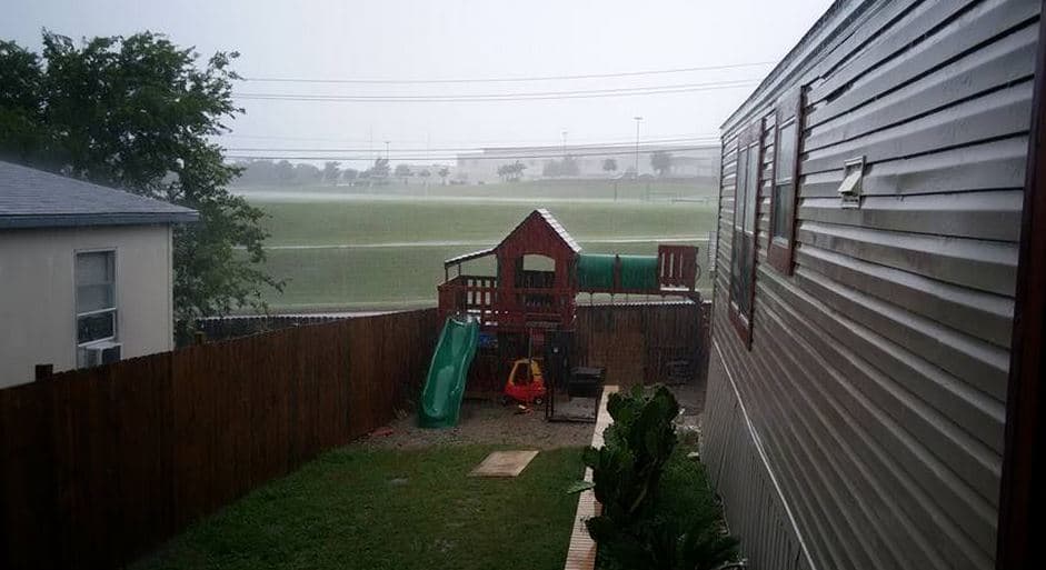 La audiencia compartió fotos del centro de Texas tras el paso de Bill.