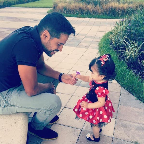 También la vimos dar sus primeros pasos.