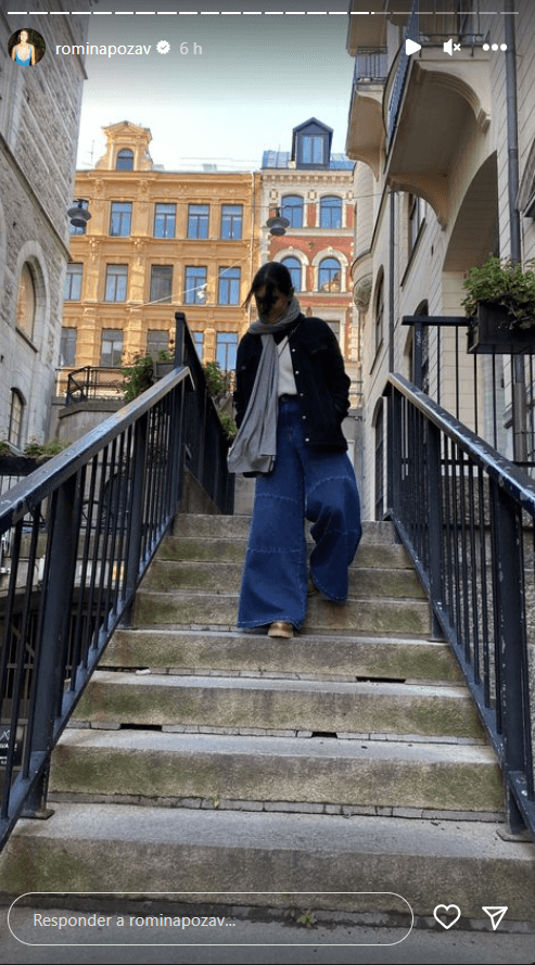 Romina celebró en Estocolmo (la reciente parada de las vacaciones familiares) junto a Mayrín Villanueva, Eduardo Santamarina (su padrastro) y su hermana menor, Julia.