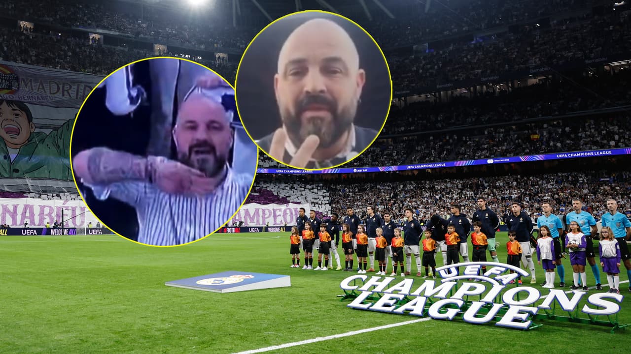 Aficionado del Real Madrid expulsado por seña nazi se defiende con video