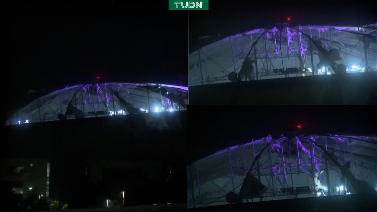 El huracán Milton finalmente bajó su intensidad poco antes de entrar cerca de la bahía de Tampa. De todas formas, el fenómeno natural causó estragos. Los vientos fueron tan fuertes que el techo del estadio de los Tampa Rays se vio afectado. Un panorama que habría asustado a muchos, pero no al 'Teniente Dan'.