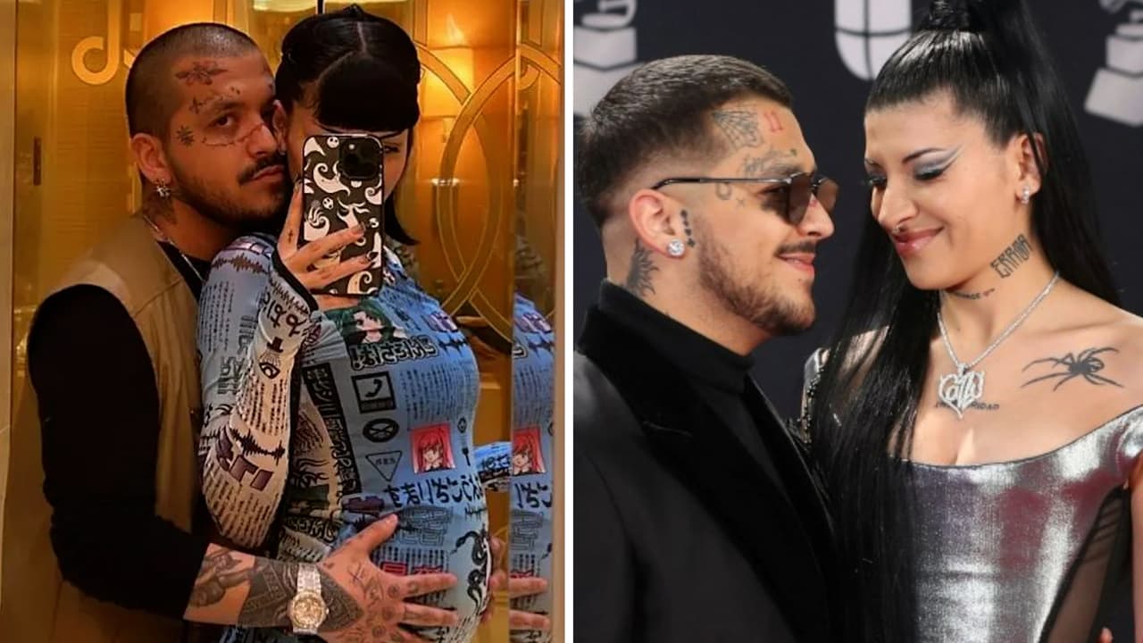 Nodal celebra su primer aniversario con Cazzu presumiendo su 'pancita' por las calles de París