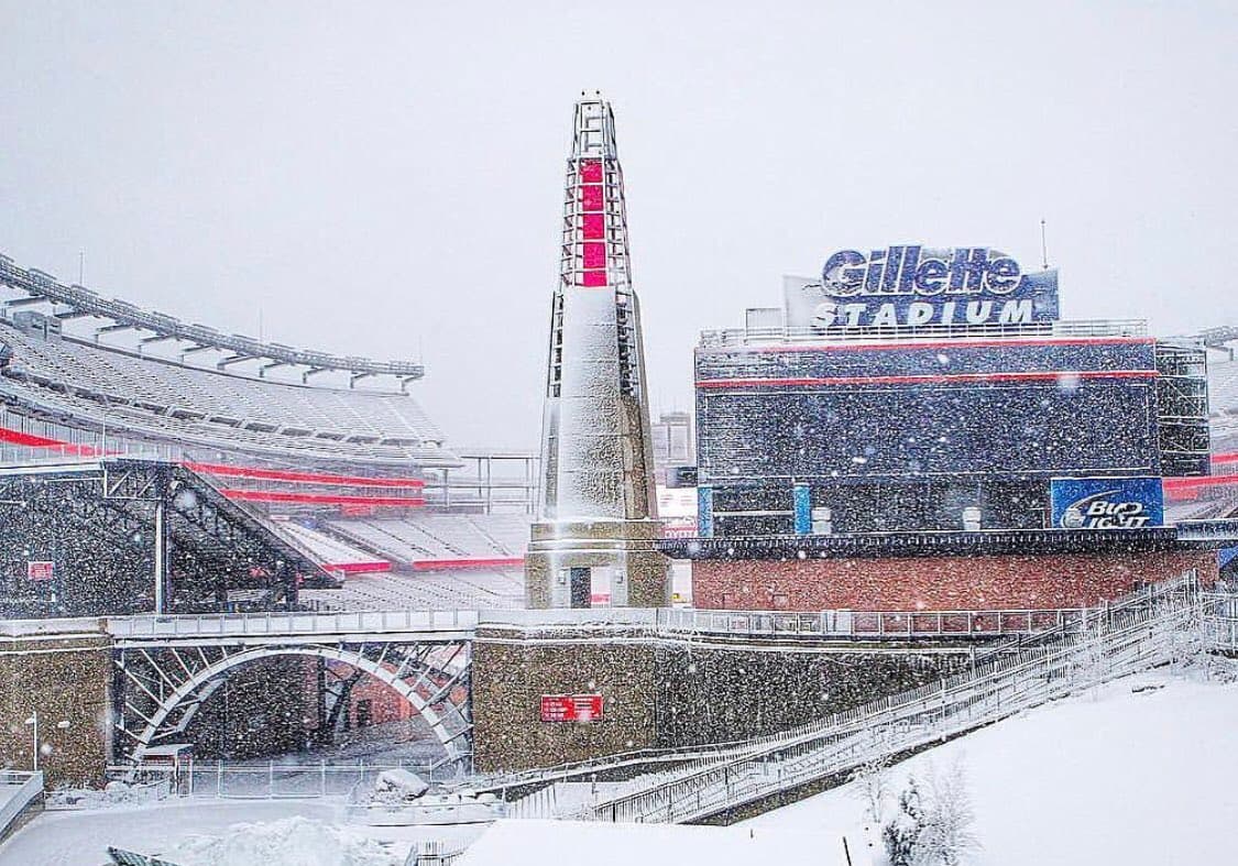 La nieve podría ser un factor en el juego entre Chargers y Patriots