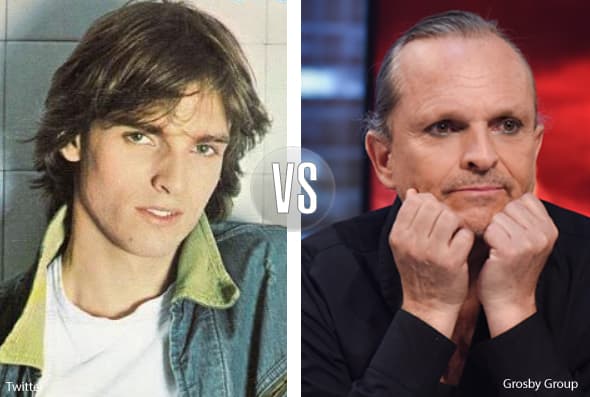 Qué tiempos aquellos donde Miguel Bosé enloquecía a las chicas con su perfil de galán.