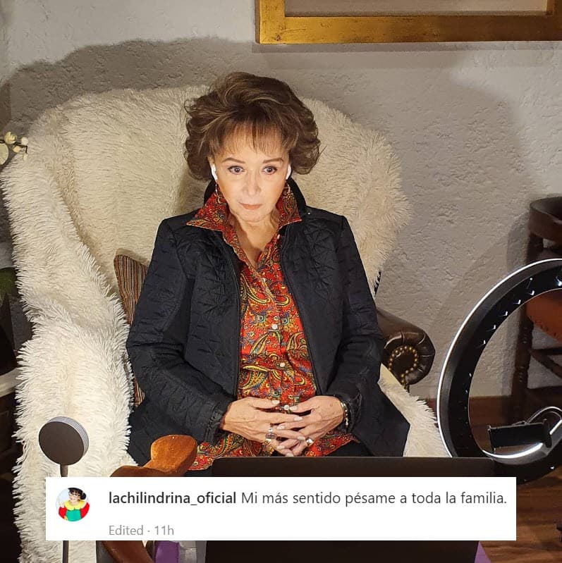 <b>María Antonieta de las Nieves</b>, mejor conocida como La Chilindrina, se sumó a la pena que embarga a la familia de Thalía y Laura Zapata.