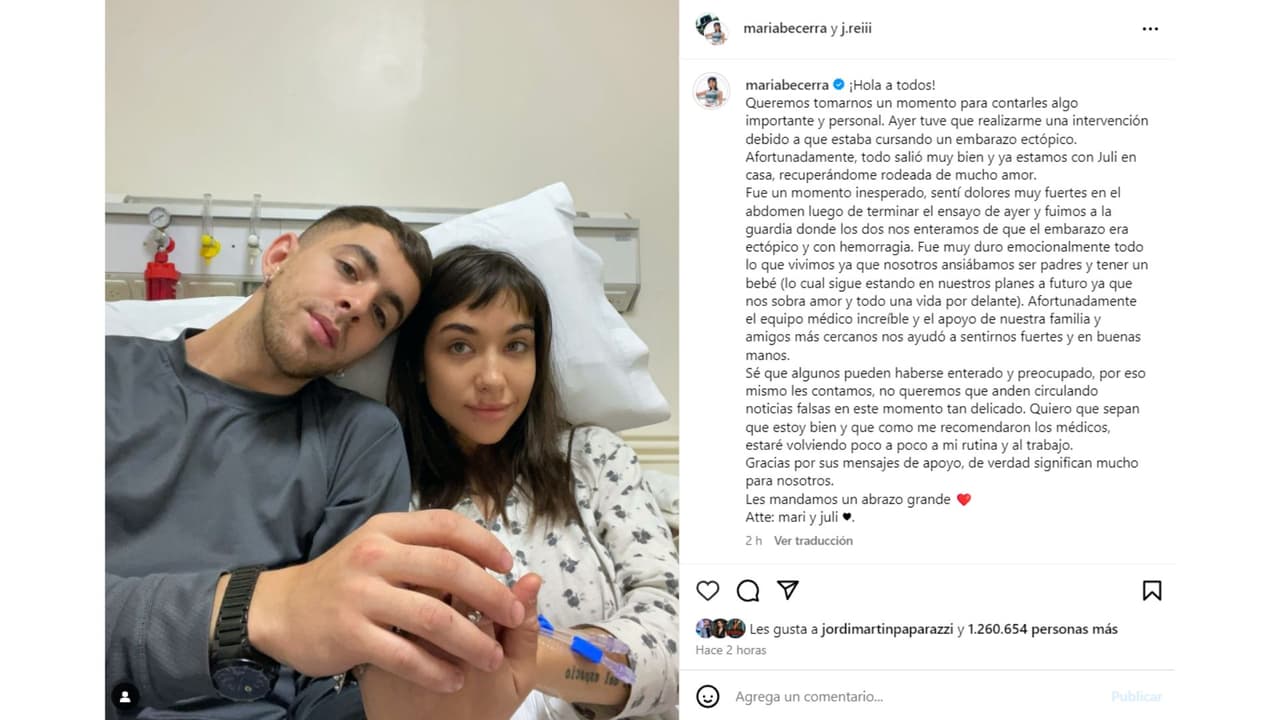 Así anunció la pérdida de su embarazo.