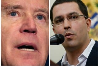 Joe Biden y Jorge Arreaza, respectivos vice-presidentes de Estados Unidos y Venezuela.