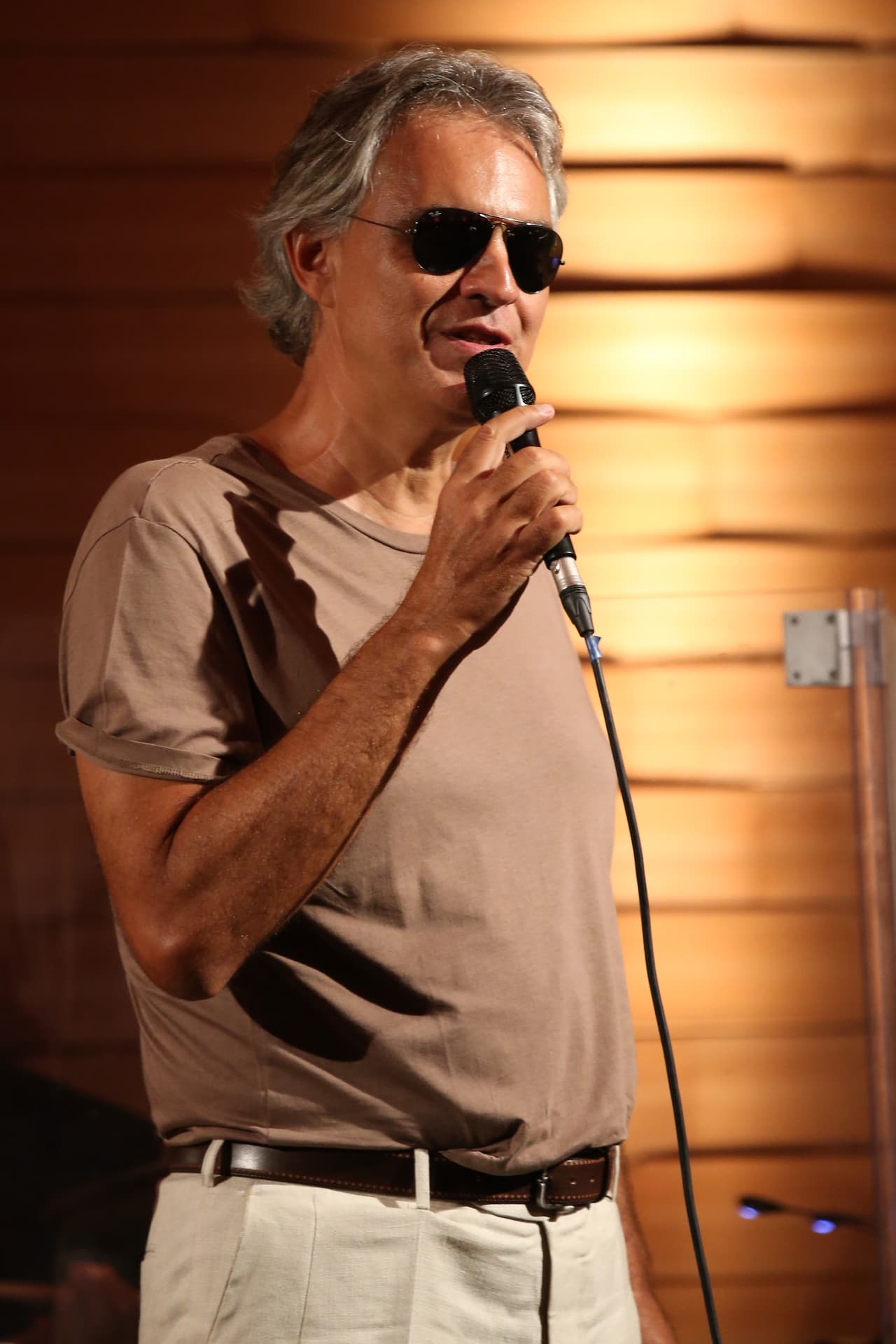 Para el italiano esta fue su segunda vez frente al Papa Francisco. En julio pasado le cantó en la Plaza de San Pedro, en la Ciudad del Vaticano.