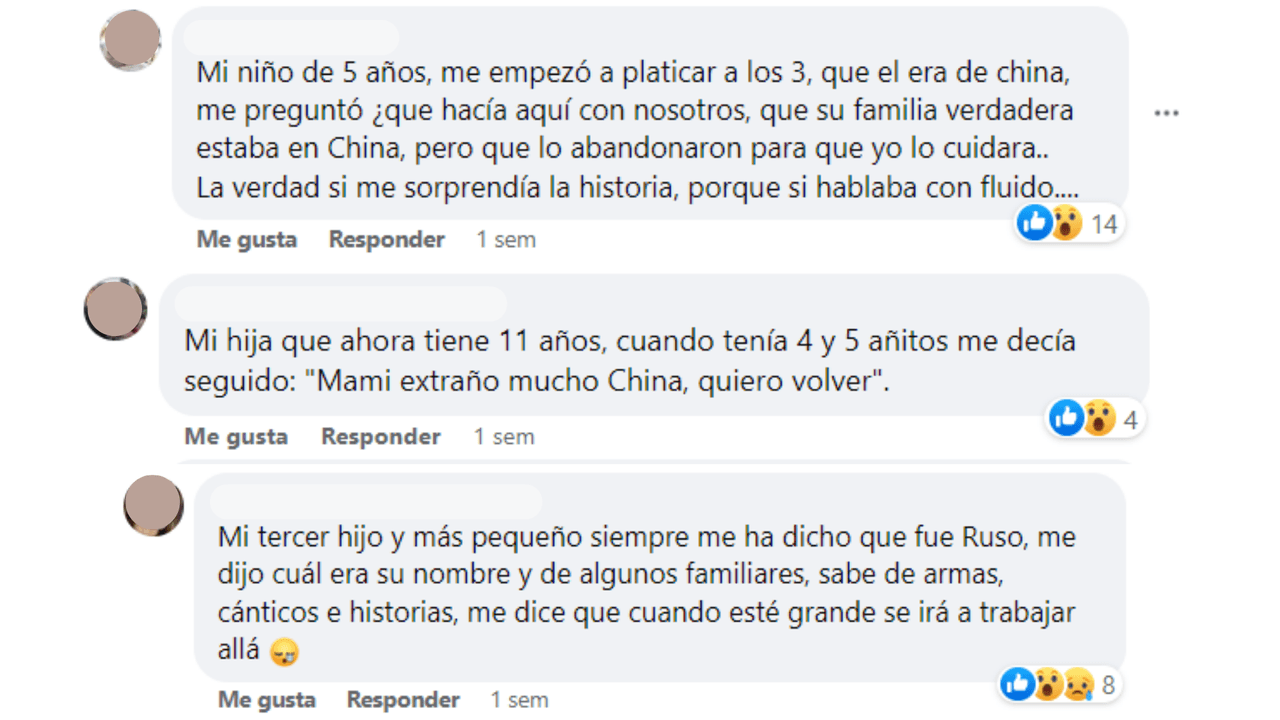 Mamás contaron las historias de 'vidas pasadas' de sus hijos