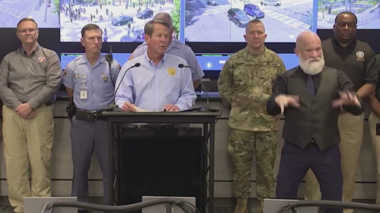 Brian Kemp extiende estado de emergencia y ordena el despliegue de 1,000 funcionarios de la Guardia Nacional en Atlanta