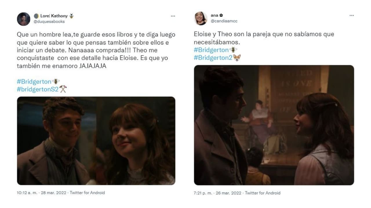 Reacciones a Eloise y Theo