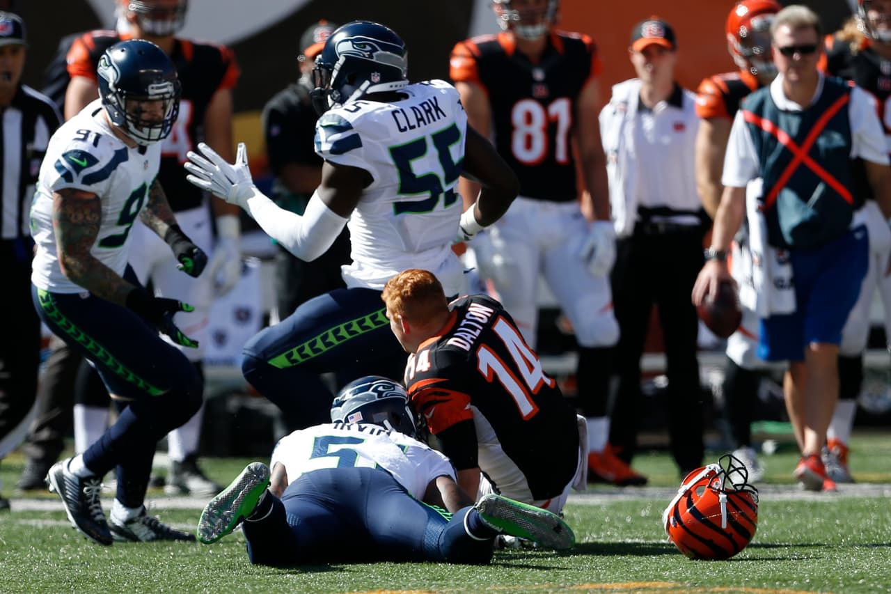 Checa las mejores tomas del duelo de la Semana 5 en que los Cincinnati Bengals derrotaron en tiempo extra a los Seattle Seahawks por 27-24.