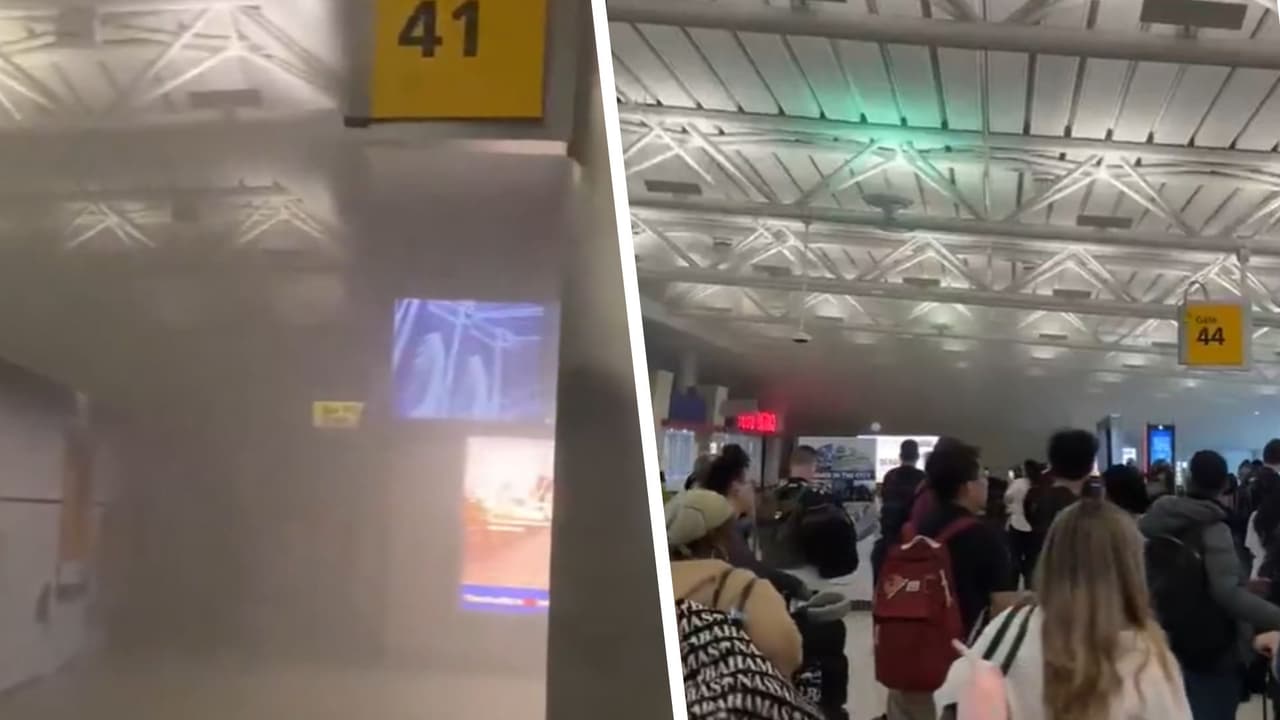 Incendio de escalera en aeropuerto JFK causa cancelaciones de vuelo y deja al menos 9 intoxicados
