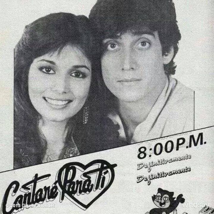 Giselle Blondet comenzó su internacionalización protagonizando la telenovela venezolana 'Cantaré para ti' junto a Guillermo Dávila en 1985.