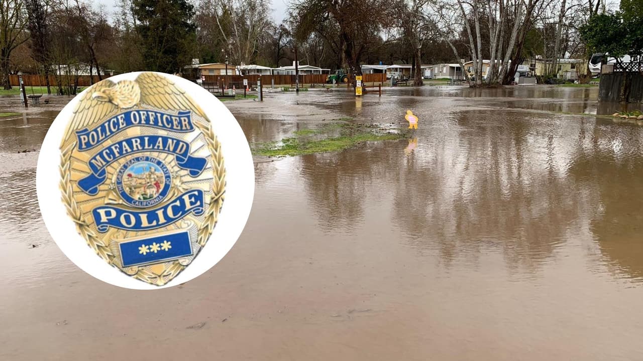Policía de McFarland emite alerta de evacuación por inundaciones