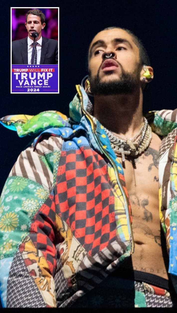 Tony Hinchcliffe no hizo reír a 
<b>Benito Antonio Martínez Ocasio</b>, conocido mundialmente como 
<b>Bad Bunny. El artista puertorriqueño</b> más escuchado de los últimos tiempos 
<b><a href="https://www.univision.com/noticias/elecciones-en-estados-unidos-2024/puertorriquenos-reaccionan-insultos-contra-isla-mitin-trump-nueva-york" target="_blank">reaccionó de inmediato al show que el Partido Republicano y su líder, Donald Trump, presentaron</a></b> a sus seguidores.