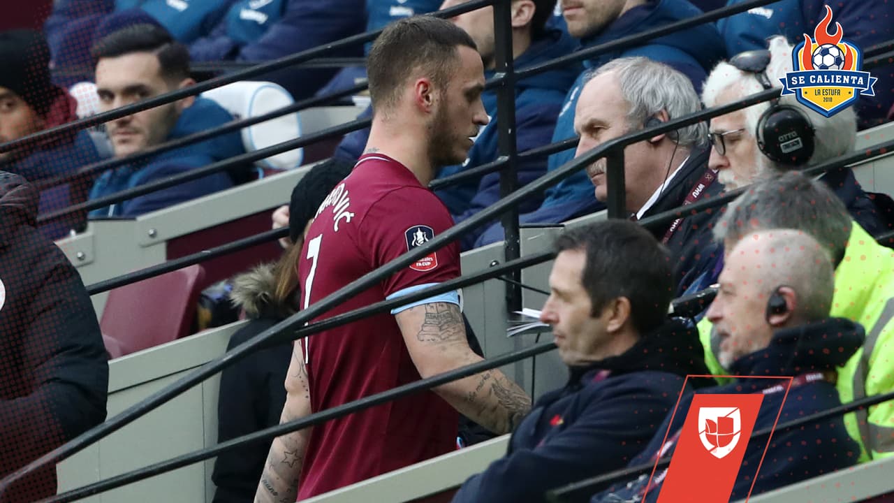 Arnautovic salió disgustado en su último duelo con el West Ham.