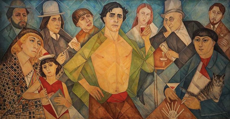 Marevna fue una reconocida pintora de la época. En 
<i>Homenaje a amigos de Montparnasse</i>, una de sus obras, retrató a Diego Rivera (arriba a la izquierda) acompañado de otros artistas como Modigliani (en el centro), Hebuterne, Max Jacob, Chaim Soutine, y ella misma (abajo a la izquierda) junto a Marika, la hija que tuvo con Rivera.