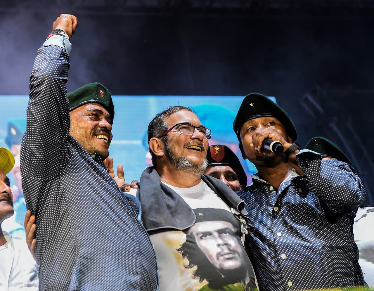 FARC head Timoleon Jimenez aka "Timochenko" attends a cultural event during the second day of 10th National Guerrilla Conference in Llanos del Yari, Colombia, on September 18, 2016.