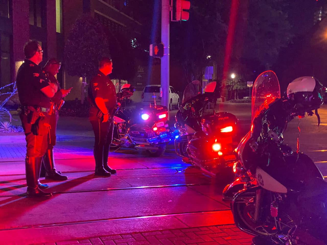 Manifestaciones en el centro de Dallas