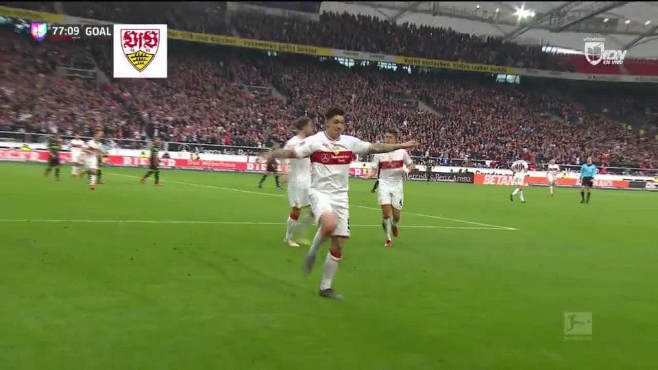 ¡GOOOL! Steven Zuber anota para VfB Stuttgart