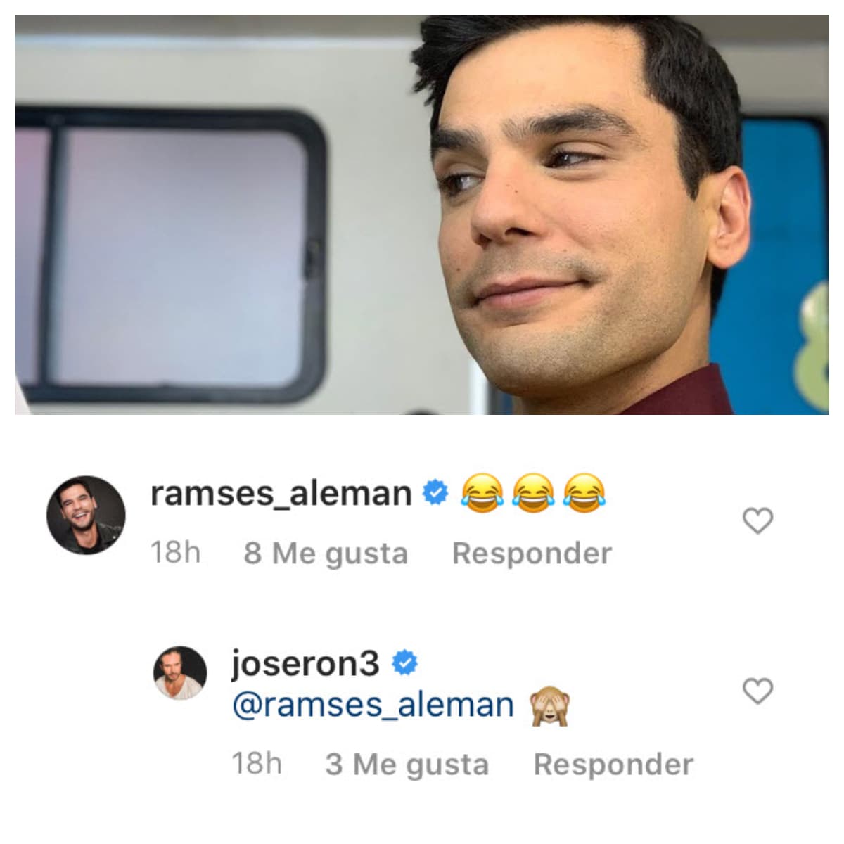 Lo mismo hizo su compañero de Te Doy La Vida, Ramsés Alemán.
<br>