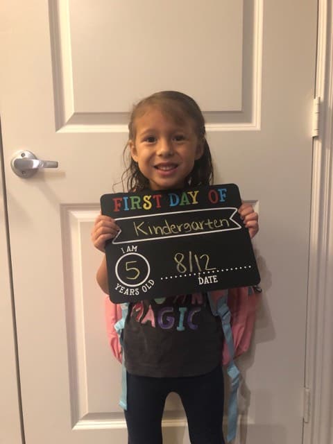 Alaina Reyes de 5 años.